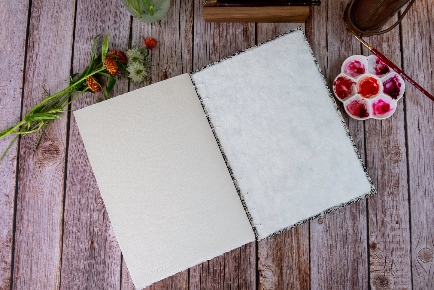 Large Floral Watercolor Sketchbook