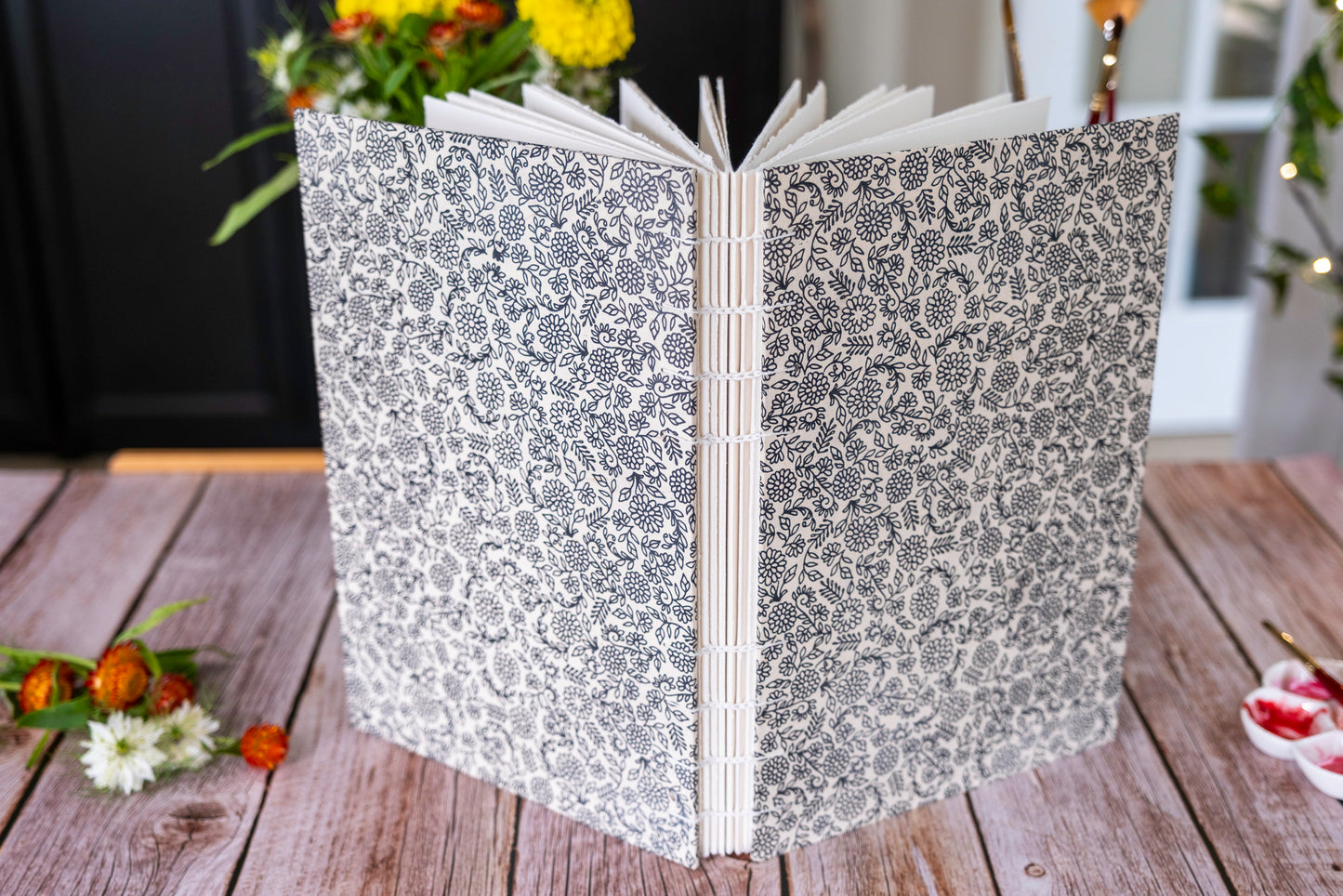 Large Floral Watercolor Sketchbook